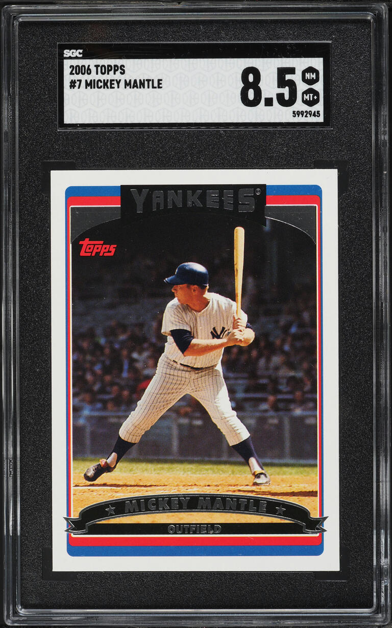 2006 Topps Mickey Mantle #7 SGC 8.5 NM-MT+