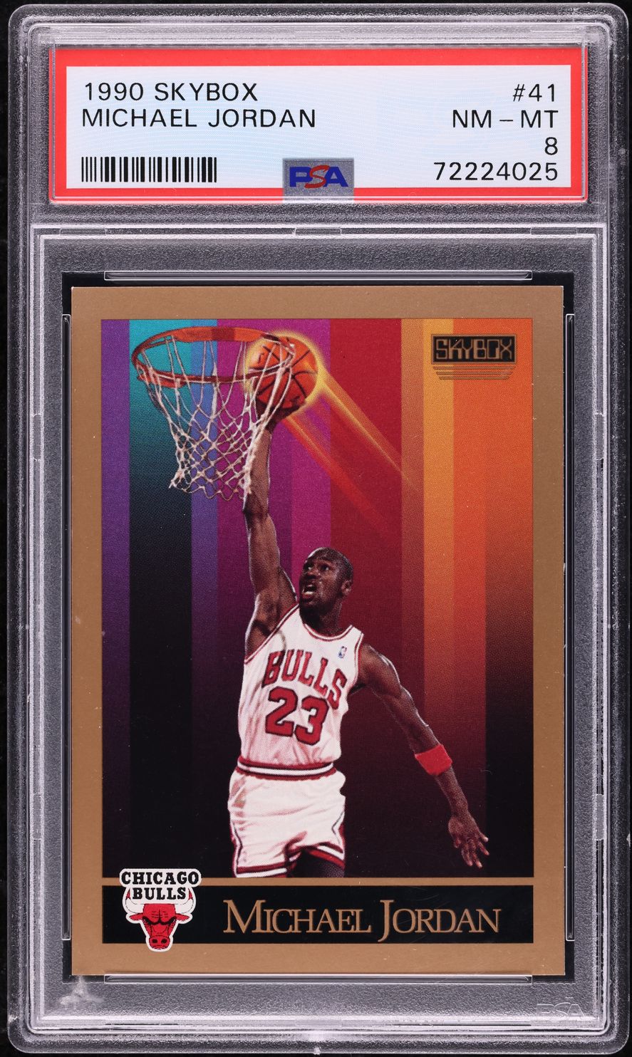 1990 Skybox Basketball Michael Jordan #41 PSA 8 NM-MT