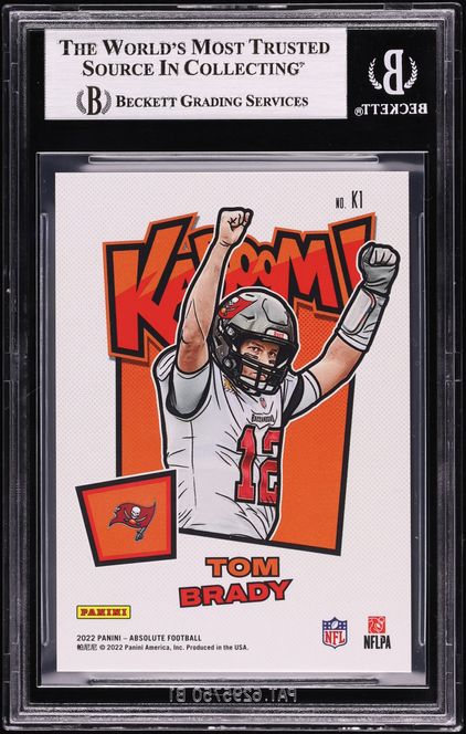 2022 Absolute Kaboom Vertical Gold Tom Brady /10 #1 BGS 9 MINT