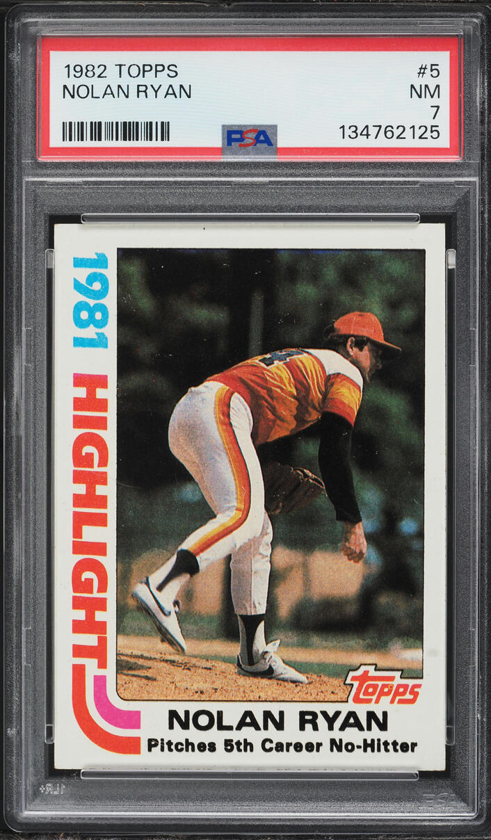 1982 Topps Nolan Ryan #5 PSA 7 NRMT