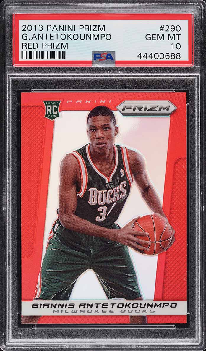2013 Panini Prizm Red Prizms Giannis Antetokounmpo ROOKIE RC #290