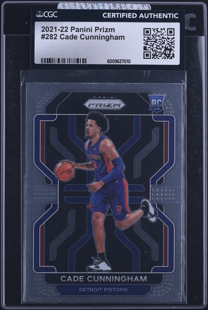 2021 Panini Prizm Cade Cunningham ROOKIE #282 CGC AUTH