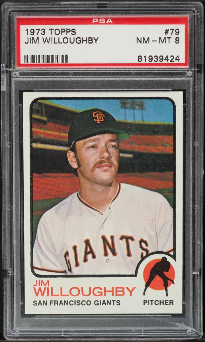 1973 Topps Jim Willoughby #79 PSA 8 NM-MT