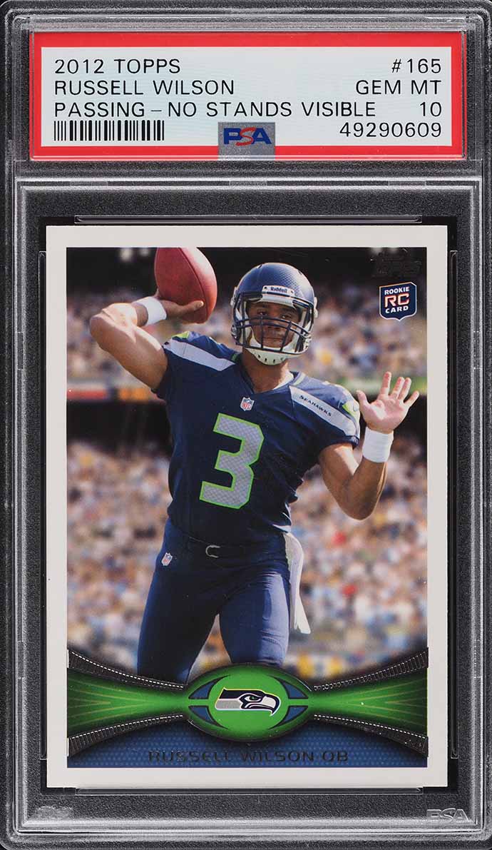 2012 Topps Football Russell Wilson ROOKIE #165 PSA 10 GEM MINT