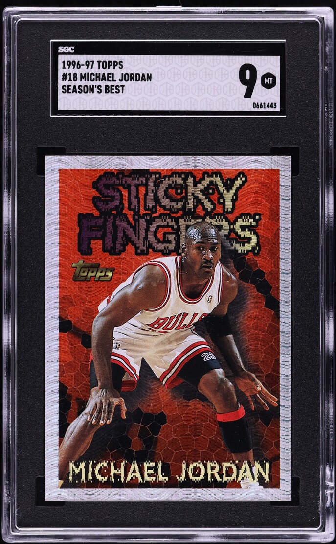 1996 Topps Season's Best Michael Jordan #18 SGC 9 MINT