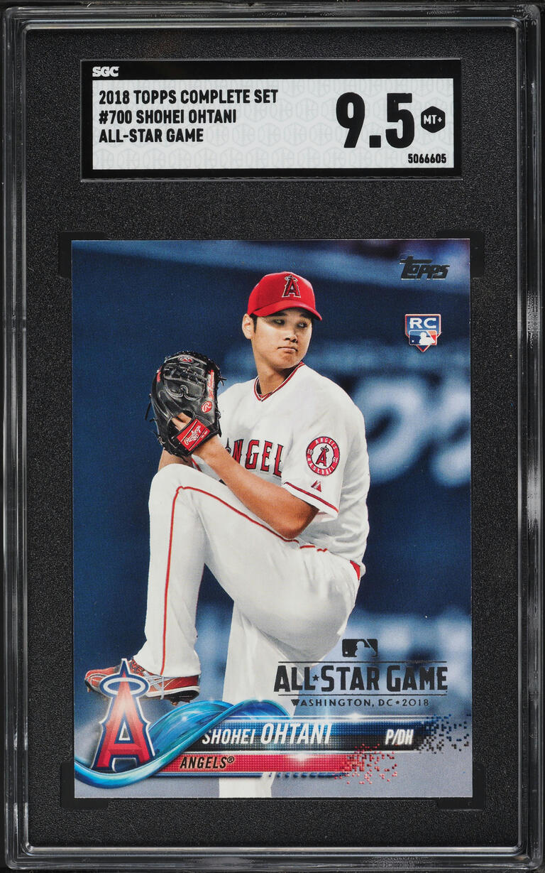 2018 Topps Complete Set All-Star Game Shohei Ohtani ROOKIE #700 SGC 9.5 MINT+