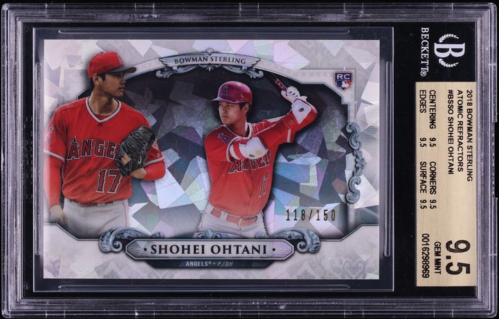 2018 Bowman Chrome Sterling Continuity Orange Refractor Shohei