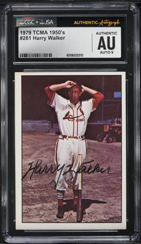 1979 TCMA '50's Harry Brecheen AUTO #166 JSA CGC AUTH on Fanatics