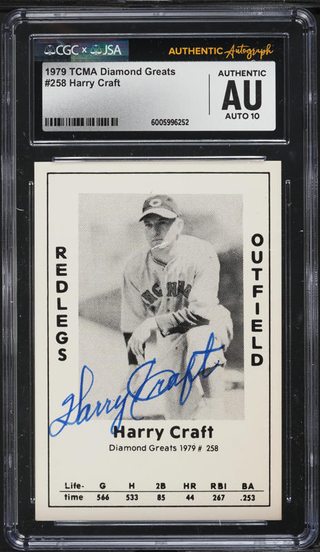 1979 TCMA '50's Harry Brecheen AUTO #166 JSA CGC AUTH on Fanatics