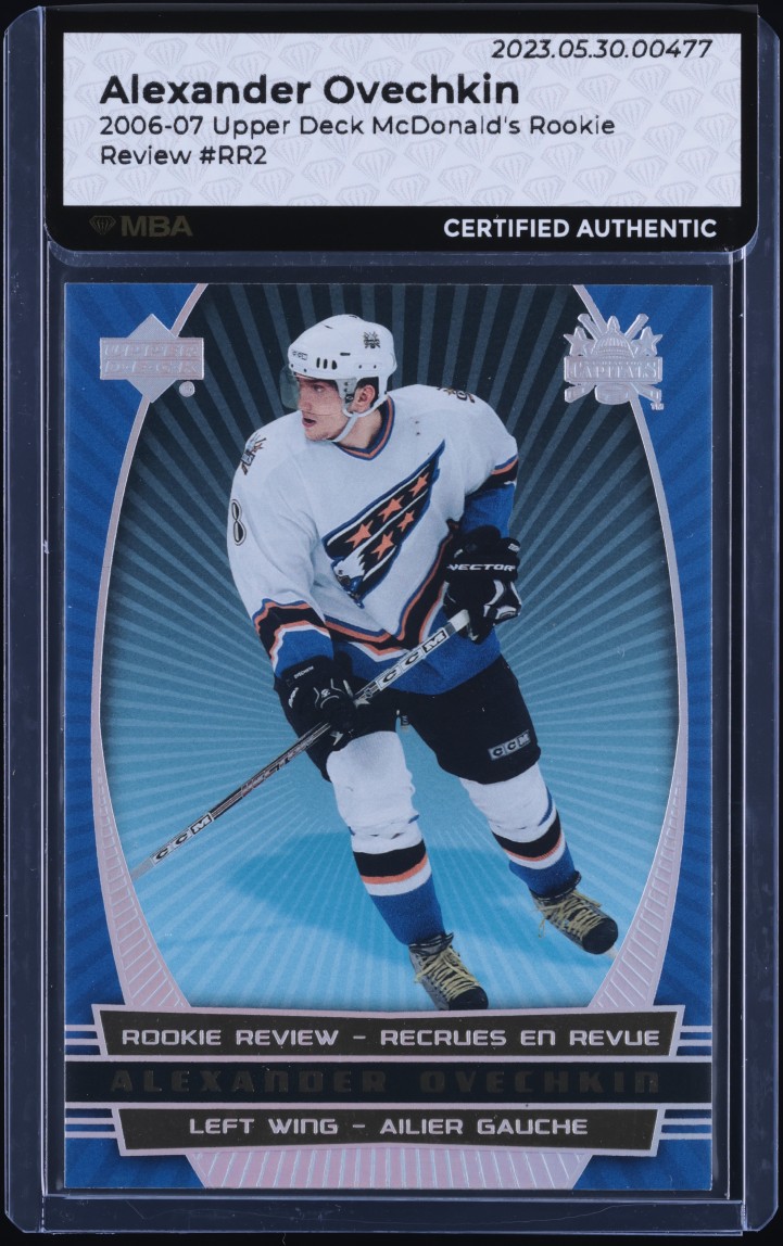 2006 Upper Deck McDonald's Review Alexander Ovechkin #RR2 MBA AUTH