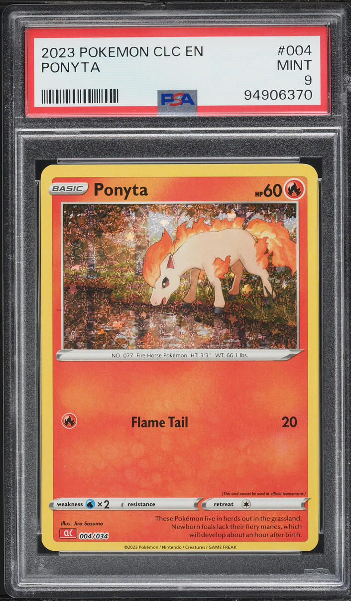 2023 Pokemon TCG Classic Collection Holo Ponyta #4 PSA 9 MINT