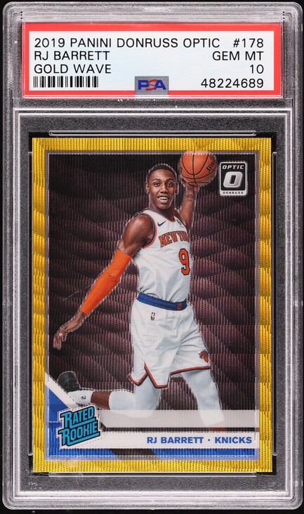 2019 Panini Mosaic Blue RJ Barrett ROOKIE /99 #229 BGS 9.5 GEM