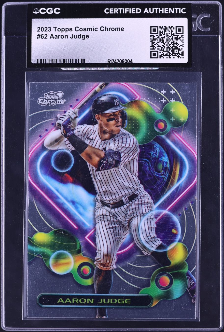 2023 Topps Chrome Cosmic Aaron Judge #62 CGC AUTH