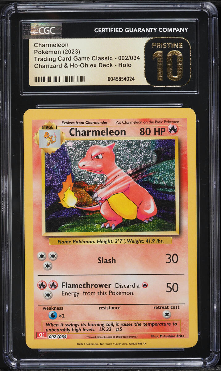 2023 Pokemon TCG Classic Collection Holo Charmeleon #2 CGC 10 PRISTINE