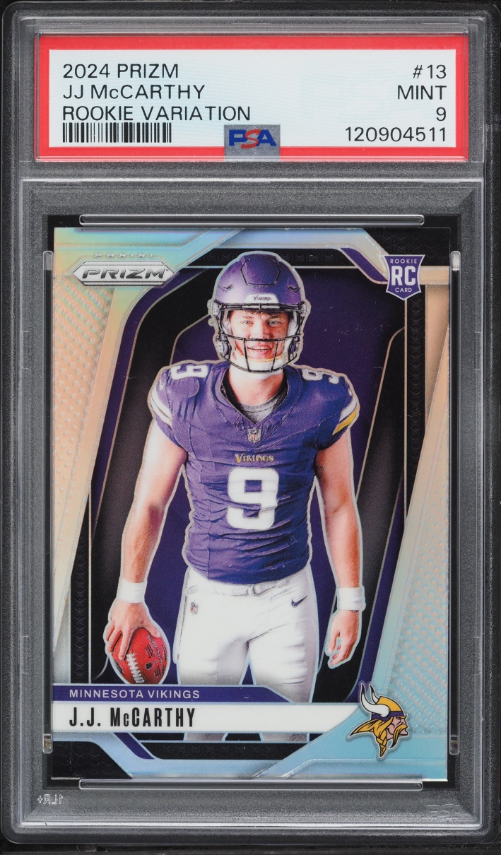 2024 Panini Prizm Variation J.J. McCarthy ROOKIE #13 PSA 9 MINT