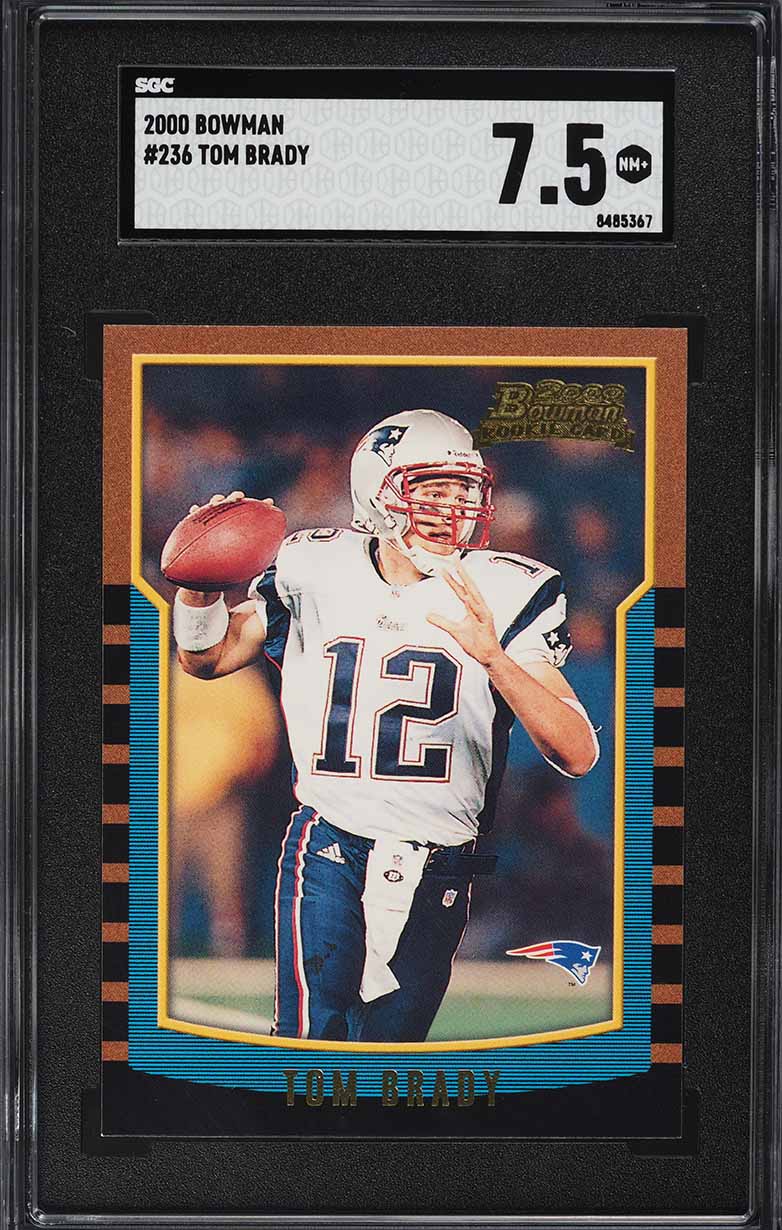 2000 Bowman Football Tom Brady ROOKIE #236 SGC 7.5 NRMT+