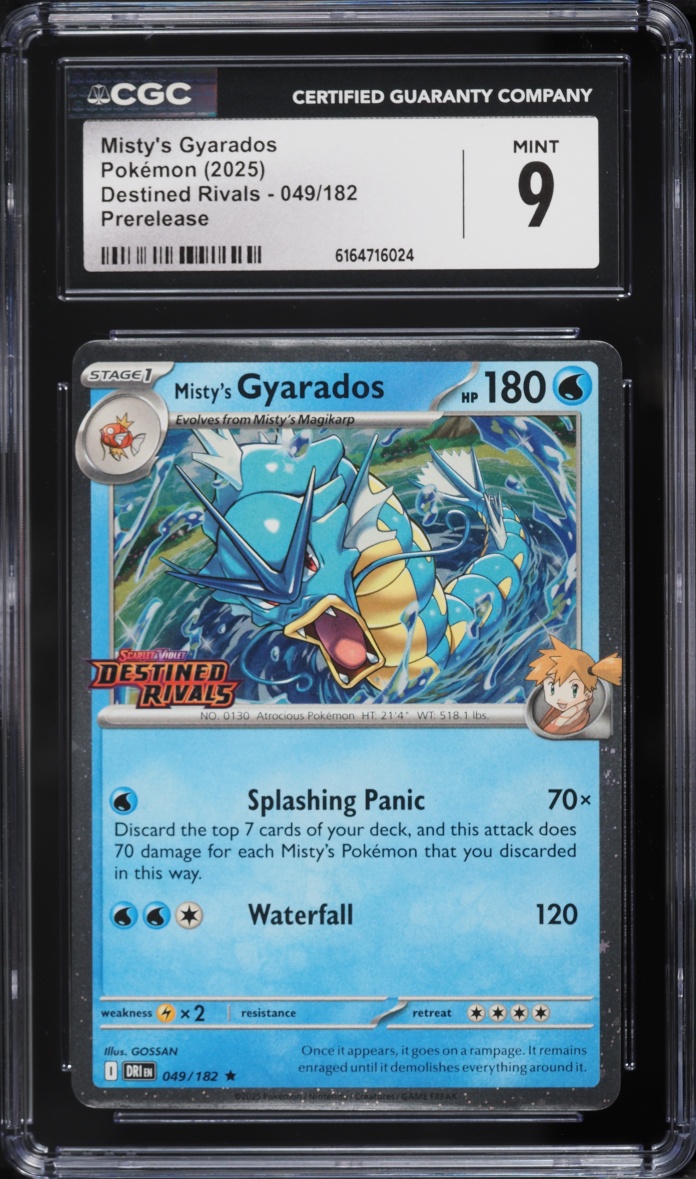 2025 Pokemon Scarlet & Violet Destined Rivals Holo Misty's Gyarados #49 CGC 9 MINT