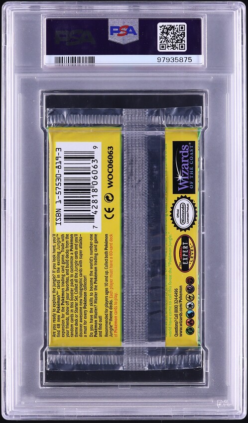 1999 Pokemon Jungle 1st Edition Booster Pack Wigglytuff Art PSA 10 GEM MINT