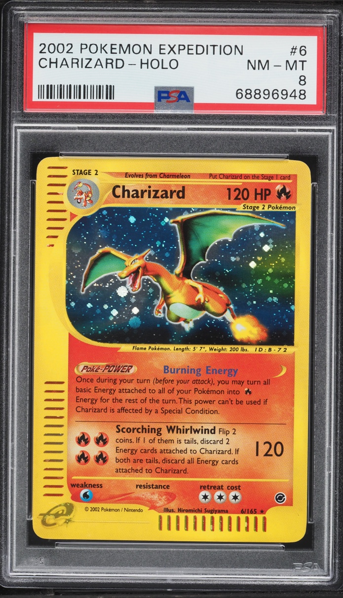 2002 Pokemon Expedition Holo Charizard #6 PSA 8 NM-MT