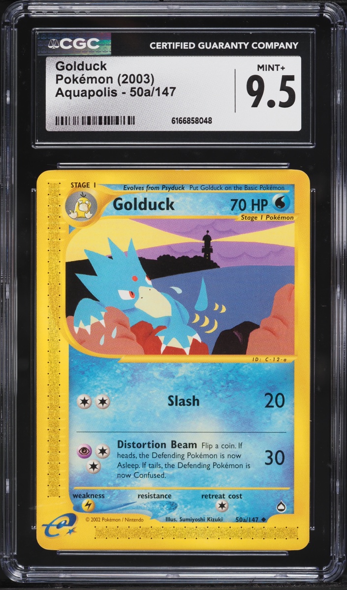 2003 Pokemon Aquapolis Golduck #50a CGC 9.5 MINT+