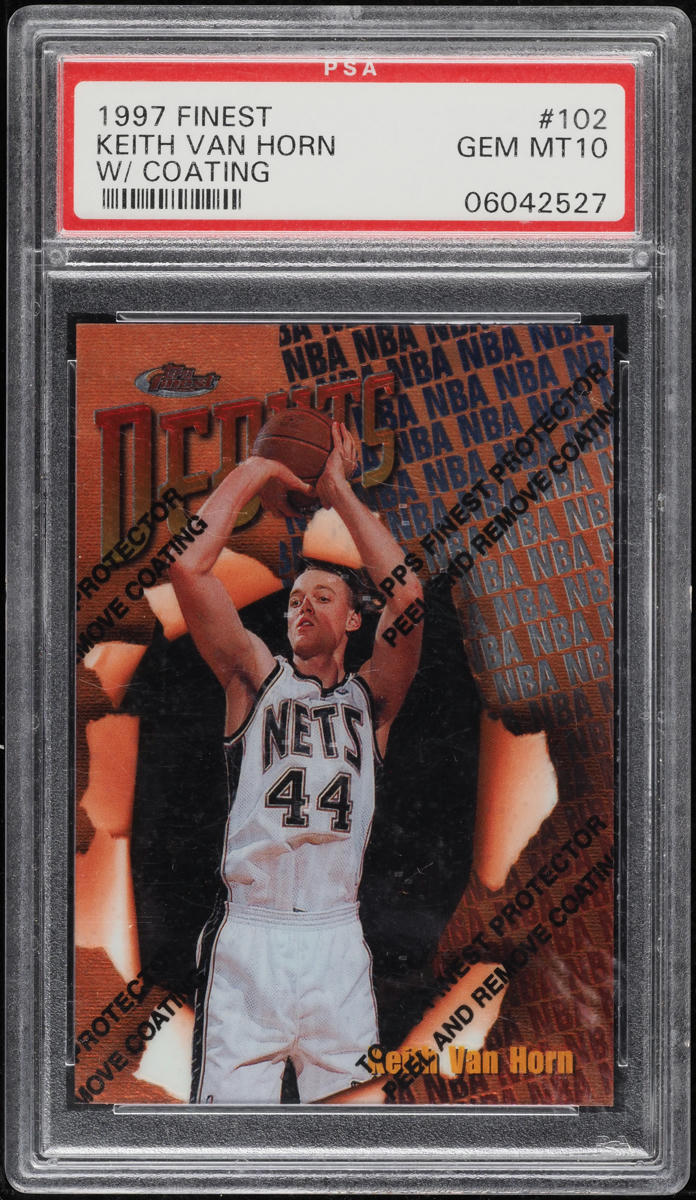 1997 Finest Basketball w/ Coating Keith Van Horn ROOKIE #102 PSA 10 GEM MINT