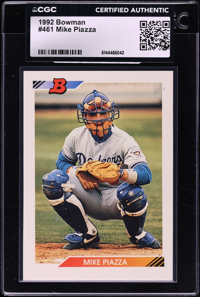 1992 Bowman Mike Piazza ROOKIE #461 CGC AUTH