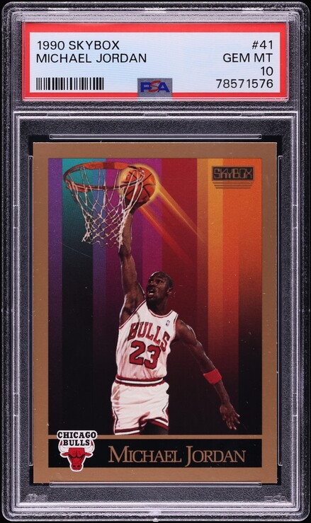 1990 Hoops Michael Jordan ALL-STAR #5 PSA 10 GEM MINT on Fanatics