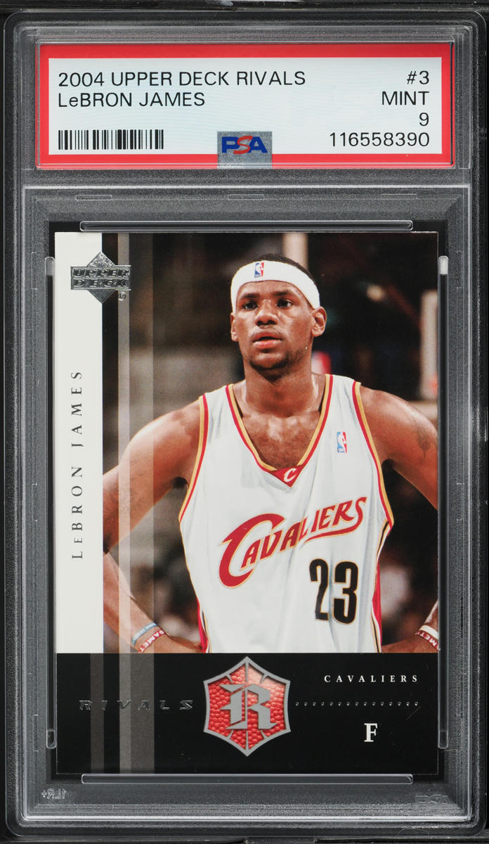 2004 Upper Deck Rivals LeBron James #3 PSA 9 MINT