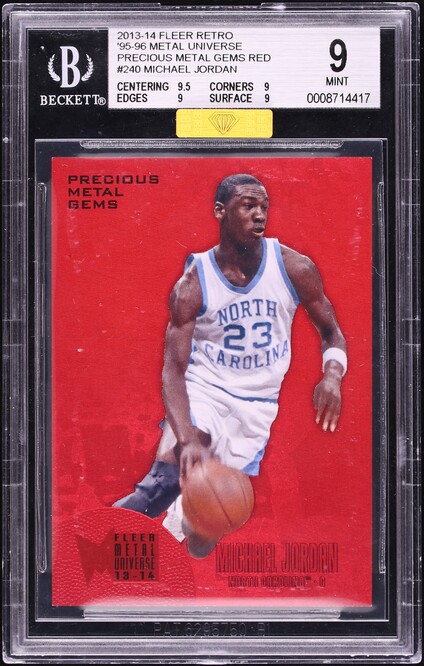 1998 Upper Deck MJ Living Legend Michael Jordan #73 BGS 7 NRMT on