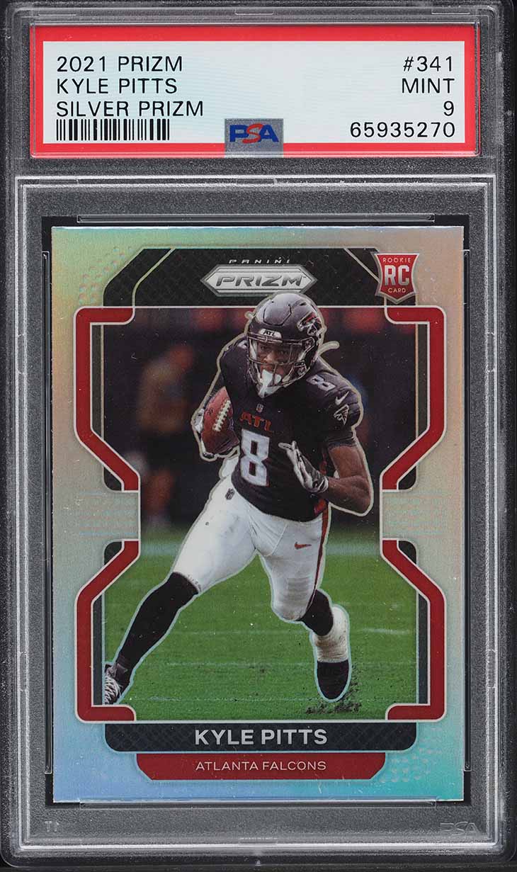 2021 Panini Prizm Silver Kyle Pitts ROOKIE #341 PSA 9 MINT