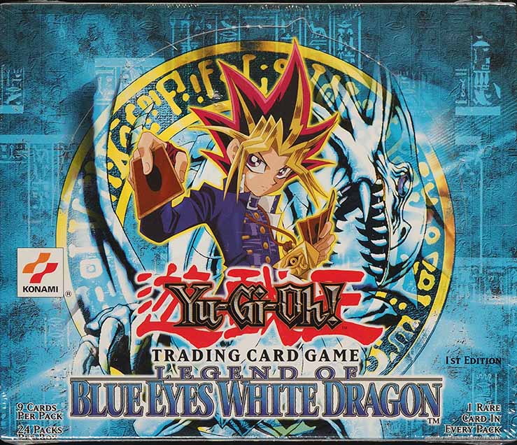 2002 Yu-Gi-Oh! Wavy Legend Of Blue-Eyes White Dragon 1st Edition Booster Box  on Fanatics Collect
