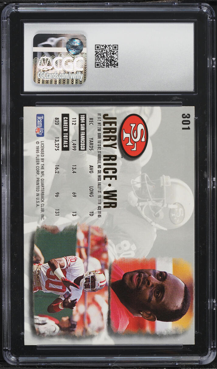 1995 Ultra Gold Medallion Jerry Rice #301 CGC 8 NM-MT