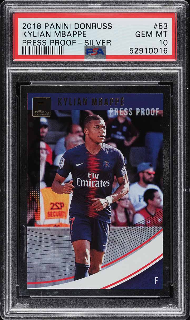 2020 Panini Obsidian Electric Etch Yellow Kylian Mbappe 10/10 #79