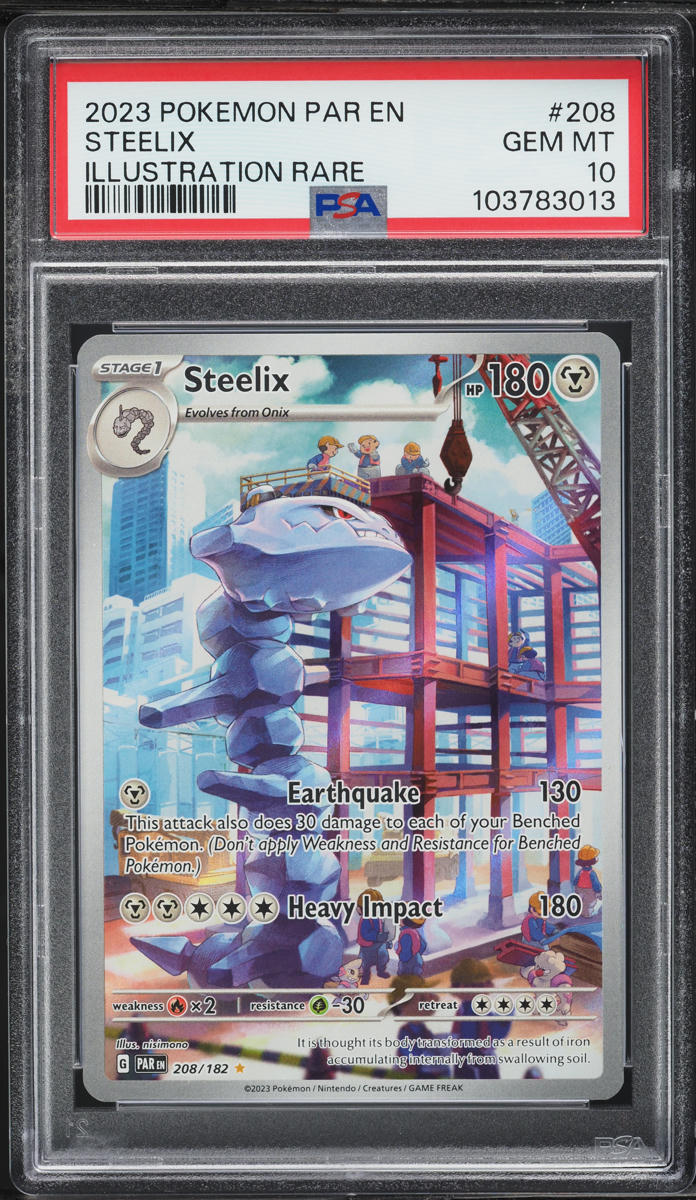 2023 Pokemon Scarlet & Violet Paradox Rift IR Steelix #208 PSA 10 GEM MINT
