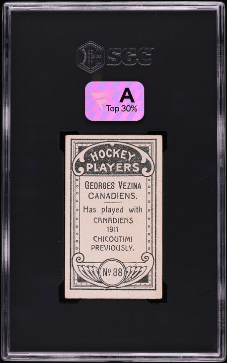1911 C55 Hockey Georges Vezina ROOKIE #38 SGC 4 VGEX