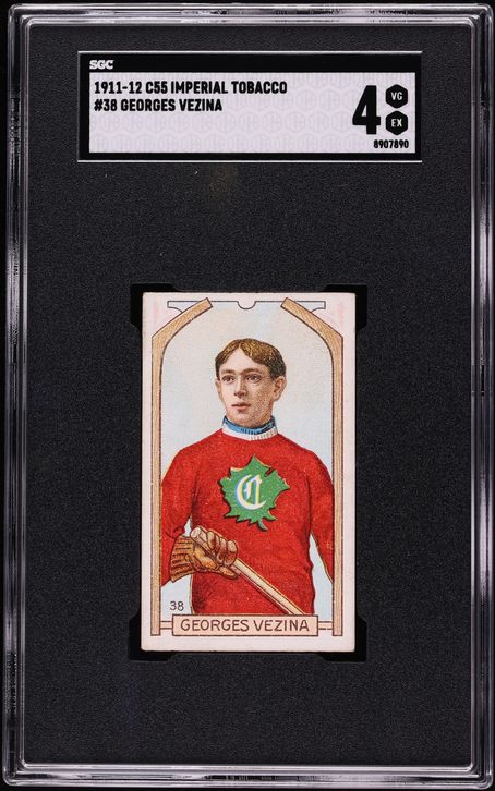 1911 C55 Hockey Georges Vezina ROOKIE #38 SGC 4 VGEX