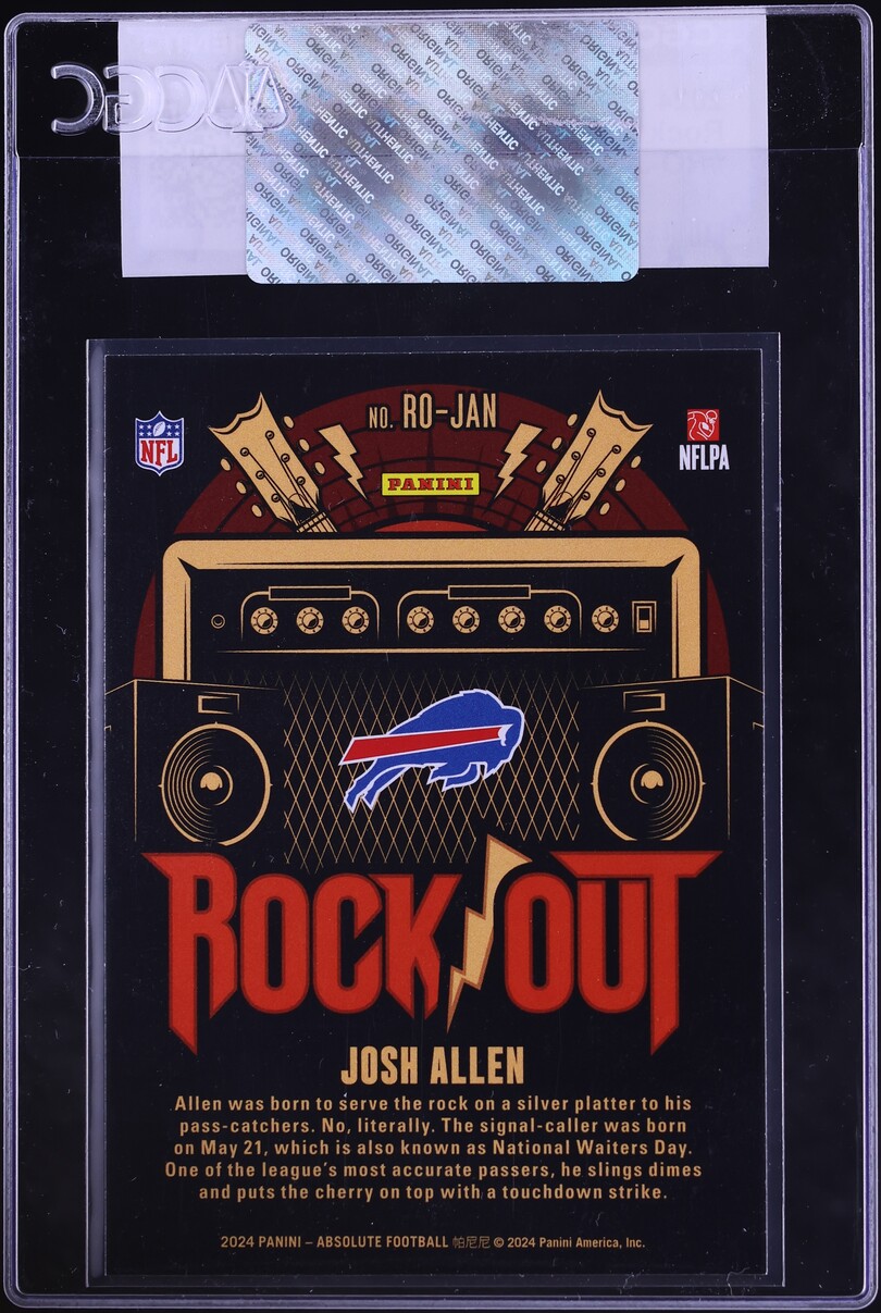 2024 Absolute Rock Out Josh Allen #RO-JAN CGC AUTH