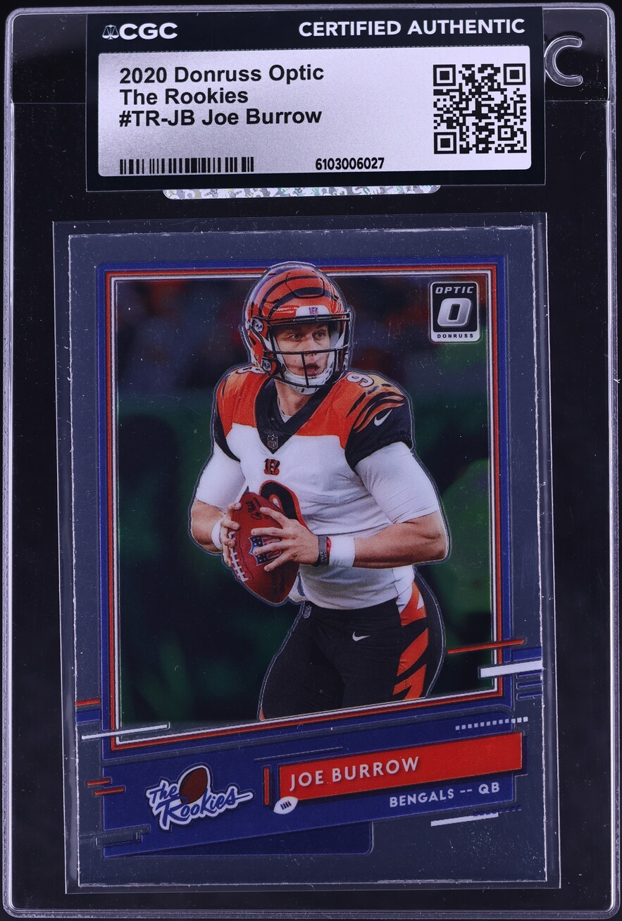 2020 Donruss Optic The Rookies Joe Burrow ROOKIE #TR-JB CGC AUTH