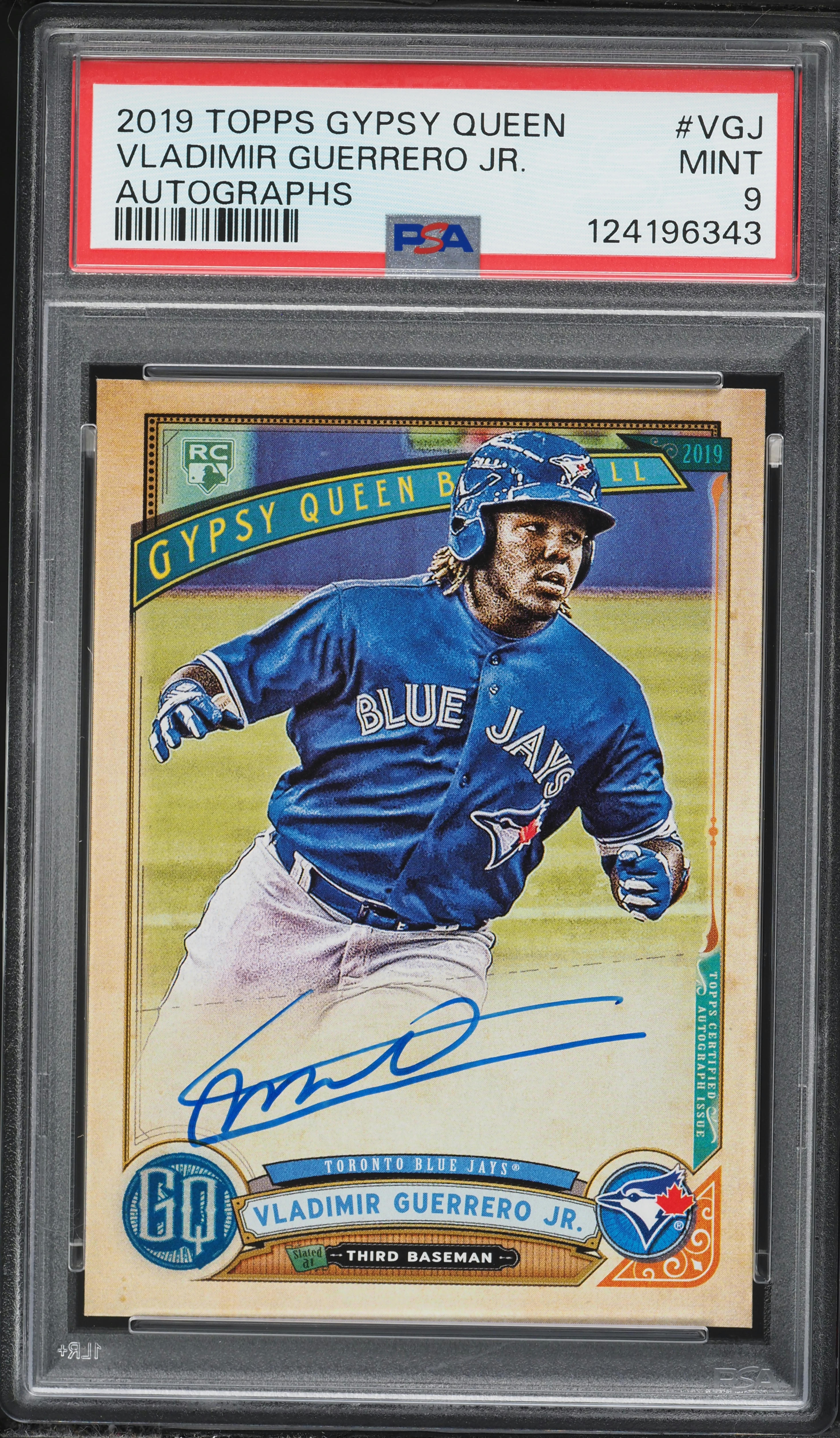 2019 Topps Gypsy Queen Vladimir Guerrero Jr. ROOKIE AUTO #VGJ PSA
