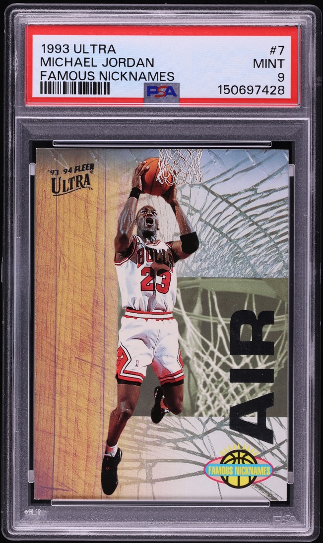 1993 Ultra Famous Nicknames Michael Jordan #7 PSA 9 MINT - Photo 1