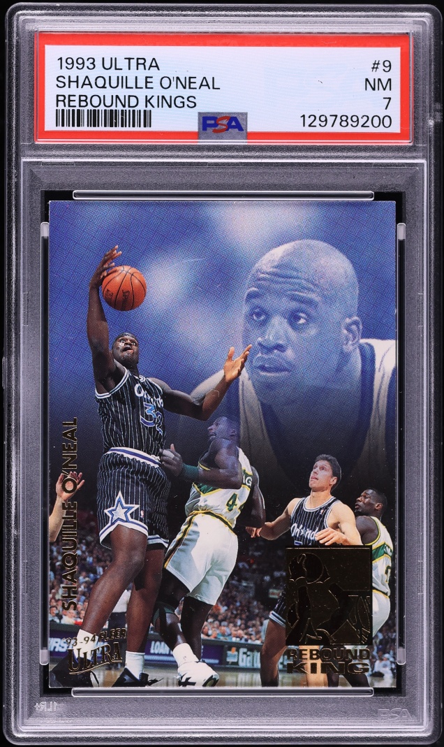1993 Ultra Rebound Kings Shaquille O' Neal #9 PSA 7 NRMT