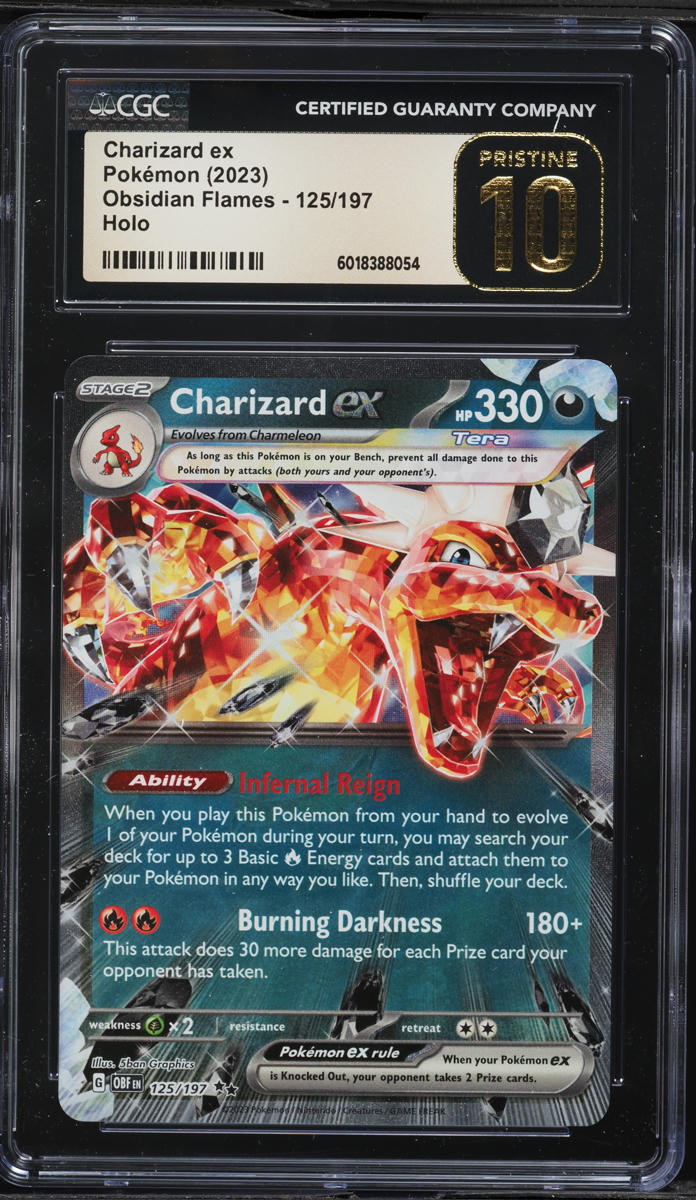 2023 Pokemon SV Obsidian Flames Holo Charizard ex #125 CGC 10