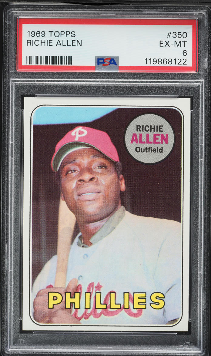1969 Topps Richie Allen #350 PSA 6 EXMT
