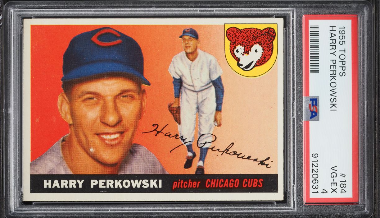 1955 Topps Harry Perkowski #184 PSA 4 VGEX