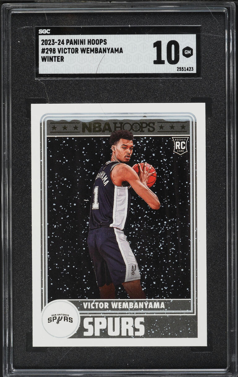 2023 Hoops Winter Victor Wembanyama ROOKIE #298 SGC 10 GEM MINT