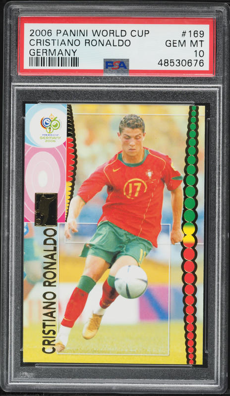 2018 Panini Kaboom! Gold Cristiano Ronaldo /10 #CR PSA 10 GEM MINT