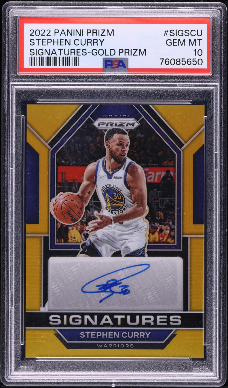 2022 Panini Prizm Gold Stephen Curry AUTO /10 #SIG-SCU PSA 10 GEM MINT