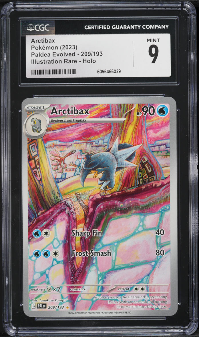 2023 Pokemon Scarlet & Violet Paldea Evolved IR Arctibax #209 CGC 9 MINT
