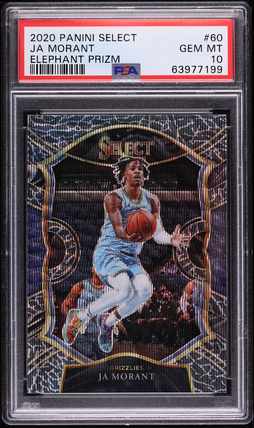 2020 Select Concourse Elephant Prizm Ja Morant #60 PSA 10 GEM MINT