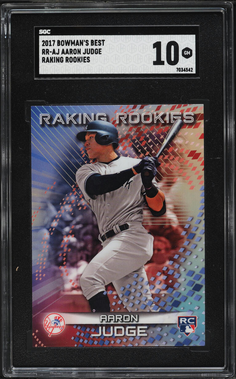 2017 Bowman's Best Raking Rookies Aaron Judge ROOKIE #RR-AJ SGC 10 GEM MINT